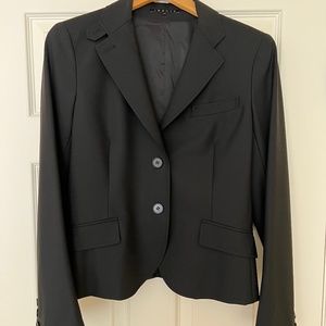 Theory Blazer Black, Wool Size 10 -Nice length for Spring!